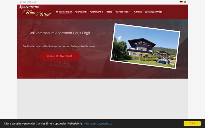 Screenshot of apartment-haus-birgit.at