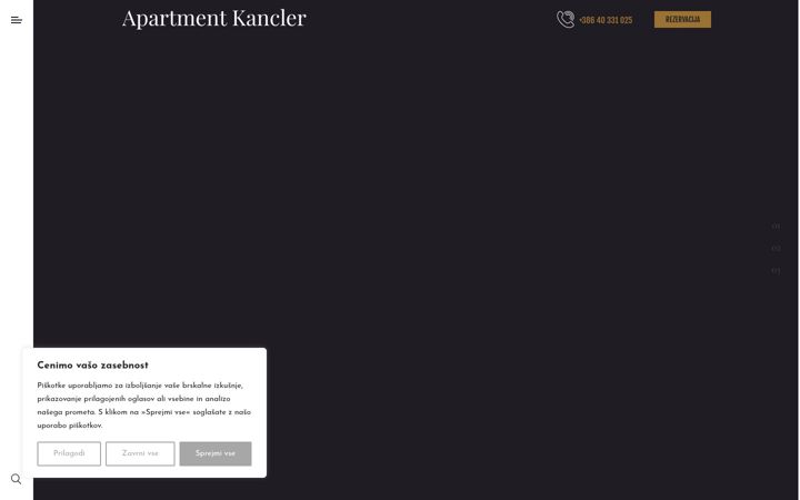 Screenshot di apartment-kancler.si
