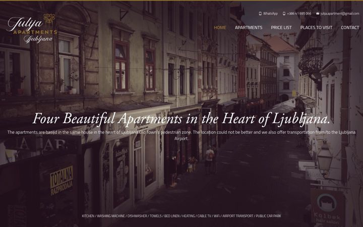 Screenshot of apartment-ljubljana.com