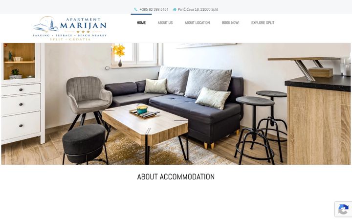 Skjermbilde av apartment-marijan.hr
