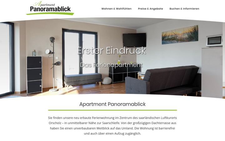 Screenshot of apartment-panoramablick.de