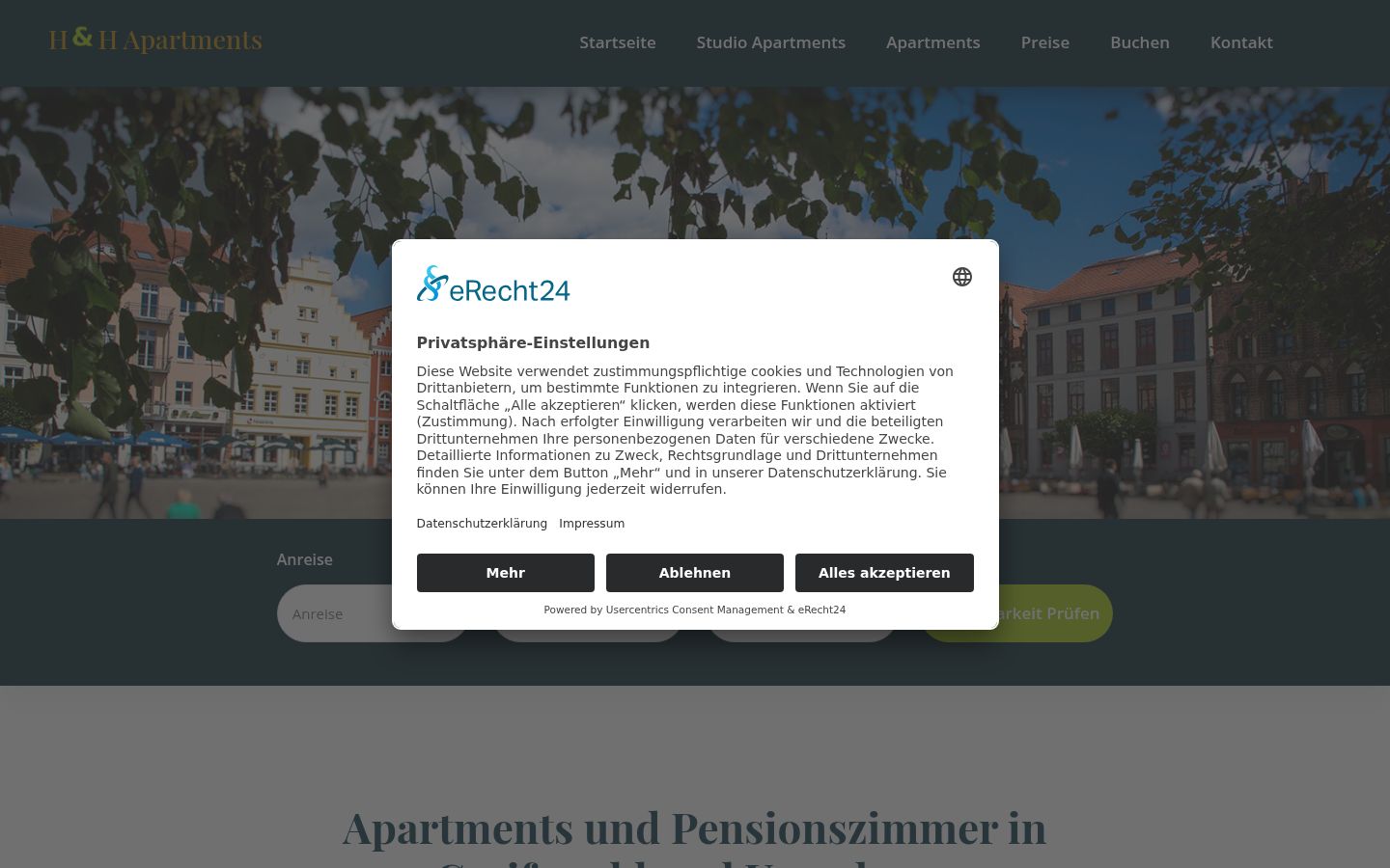 Screenshot tal-banner tal-kunsens muri qabel kwalunkwe interazzjoni