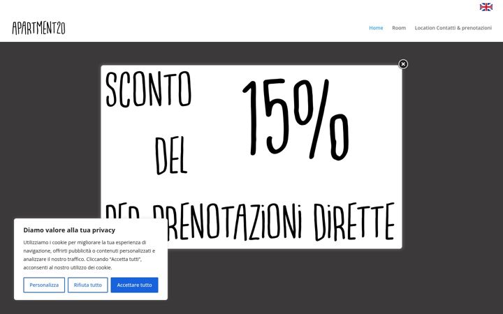 Screenshot of apartment20florence.com