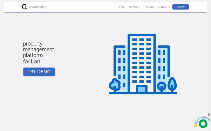 Screenshot of apartmentaly.com