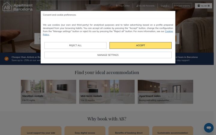 Screenshot of apartmentbarcelona.com