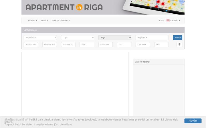 Screenshot of apartmentinriga.lv