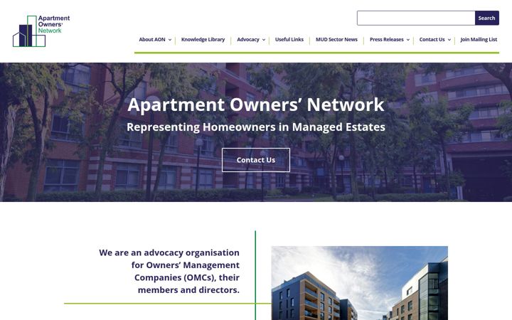 Zrzut ekranu apartmentownersnetwork.org