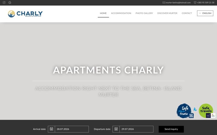 Screenshot of apartments-charly.com