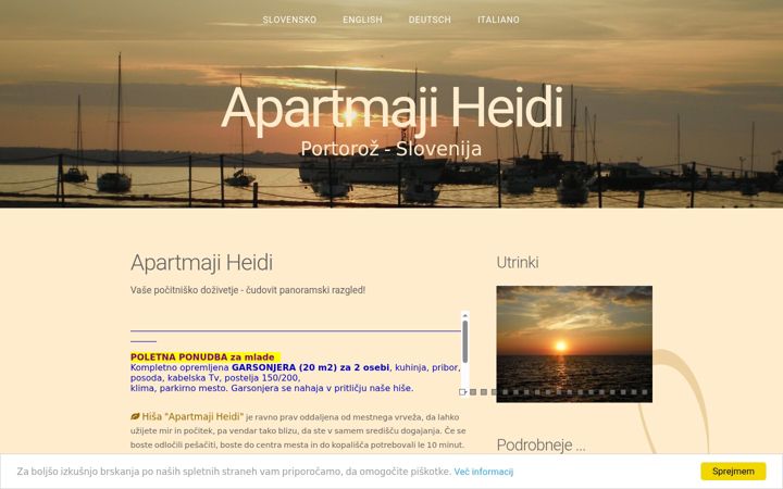 Screenshot of apartments-heidi.com