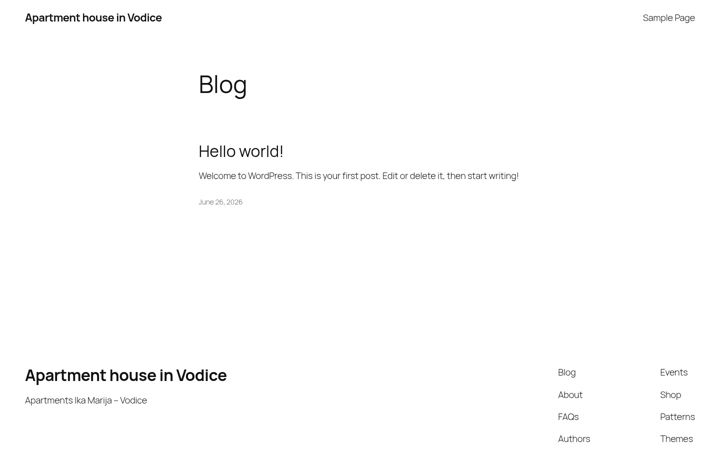 Screenshot of apartments-ika-marija.com