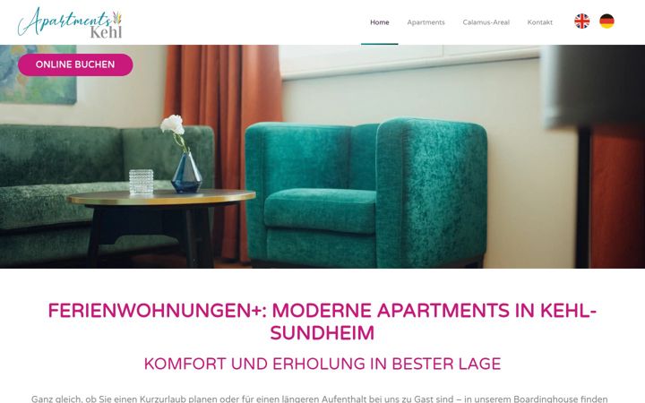 Screenshot of apartments-kehl.de