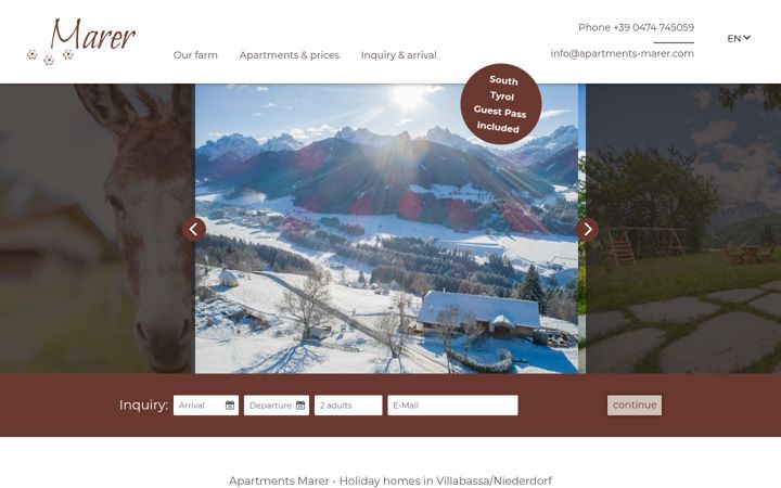 Screenshot of apartments-marer.com