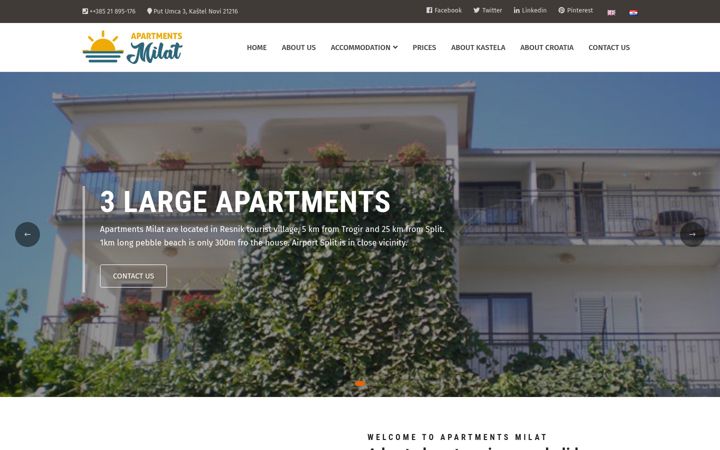 Screenshot of apartments-milat.com