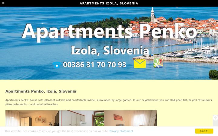 Screenshot of apartments-penko.com