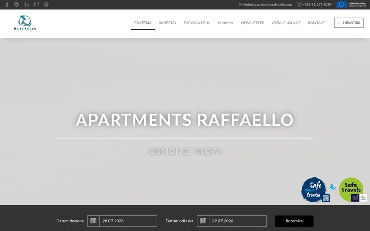Screenshot of apartments-raffaello.com