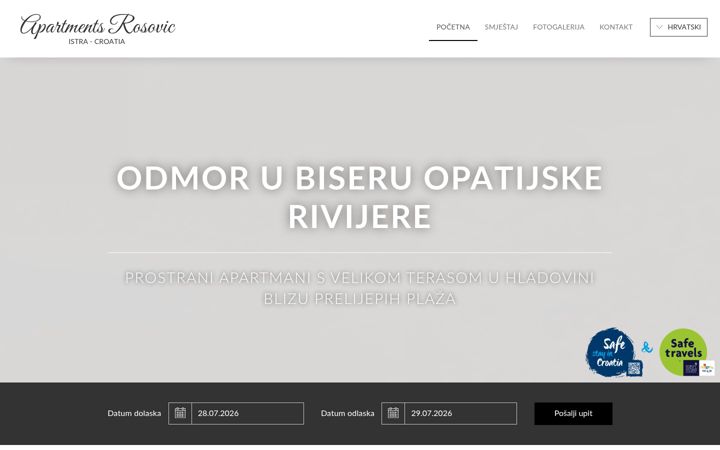 Screenshot of apartments-rosovic.com