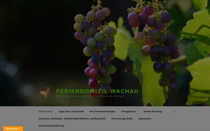 Screenshot ta' apartments-wachau.at
