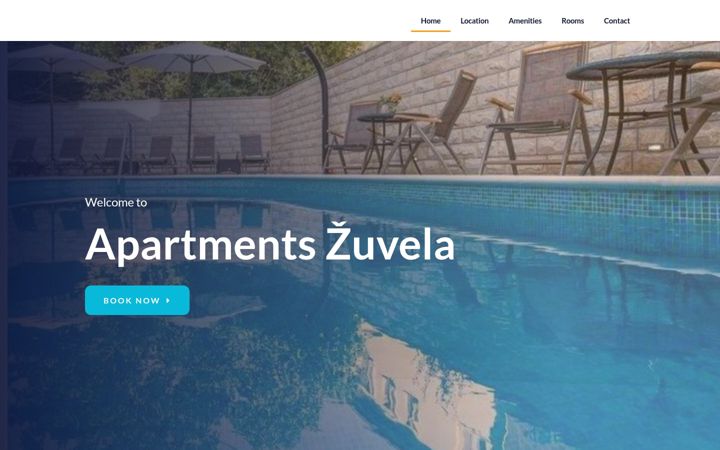 Screenshot of apartments-zuvela.com