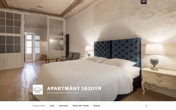 Screenshot of apartments1620yr.sk