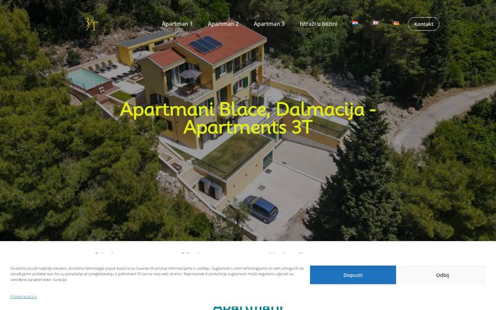 Screenshot ta' apartments3t.com