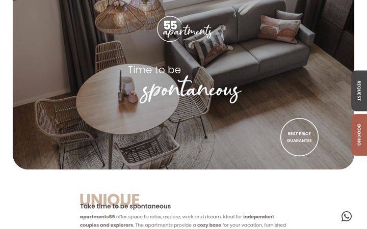 Screenshot of apartments55.it