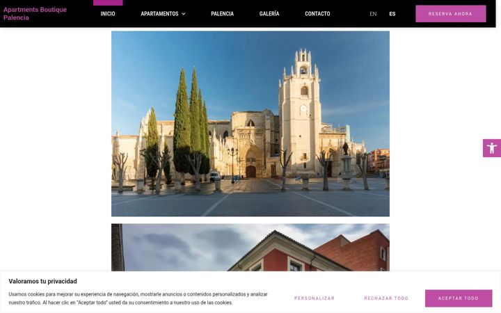 Screenshot of apartmentsboutiquepalencia.com