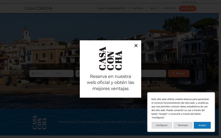 Screenshot of apartmentscasaconcha.com