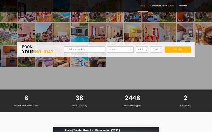 Screenshot of apartmentscvek.com