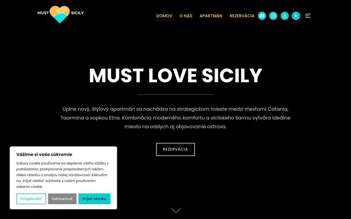 Screenshot of apartmentsicily.sk