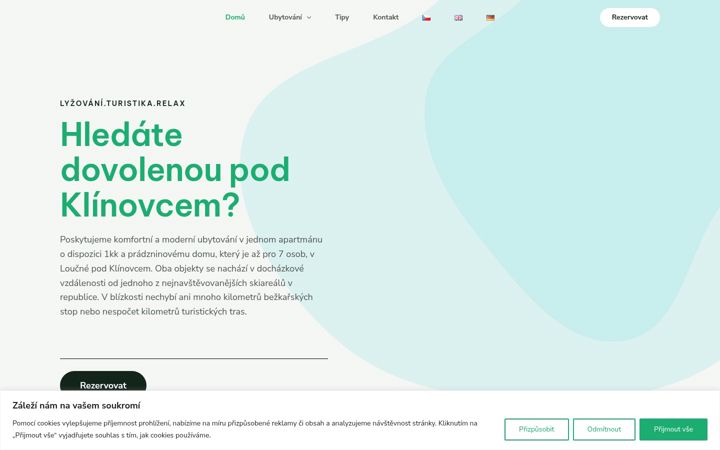 Skjámynd af apartmentsloucna.cz