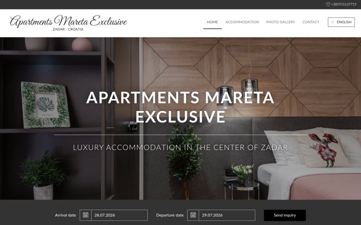 Screenshot of apartmentsmaretaexclusive.com