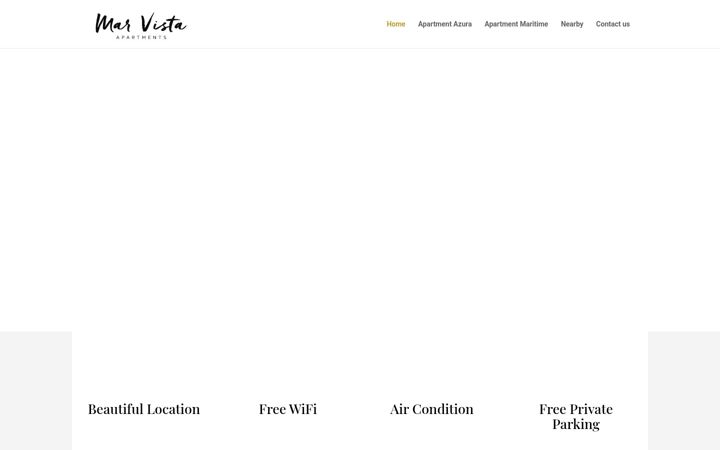 Screenshot of apartmentsmarvista.com