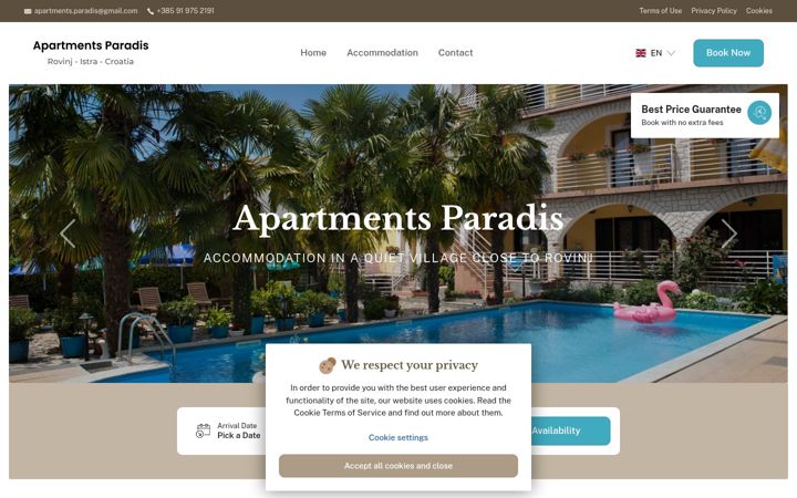Screenshot of apartmentsparadis.info