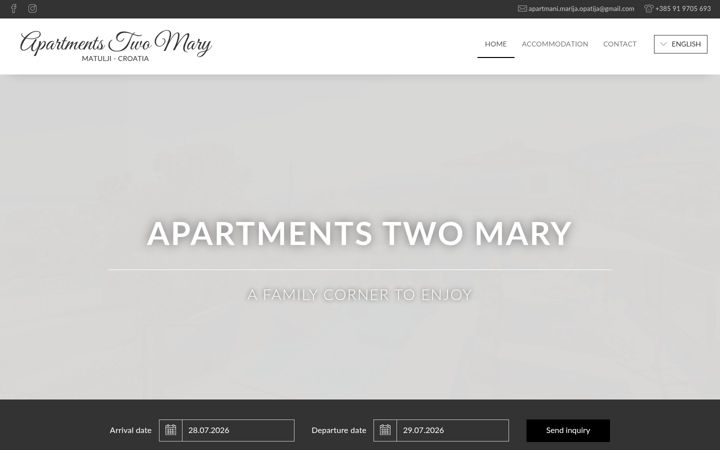 Screenshot of apartmentstwomary.com