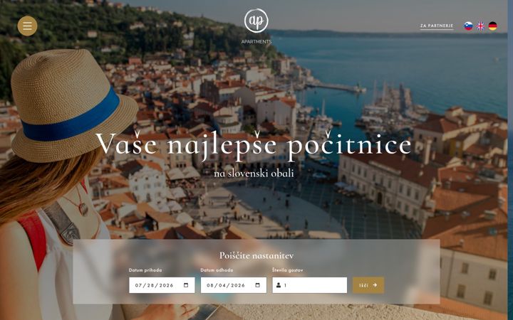 Screenshot of apartmentsup.si