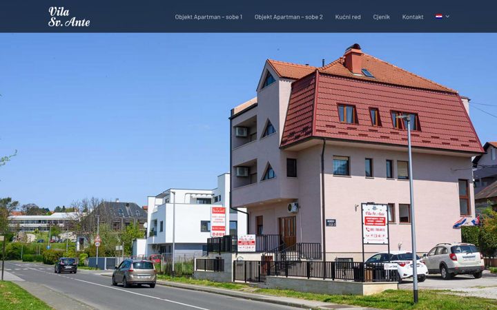 Screenshot di apartmentszagreb.info