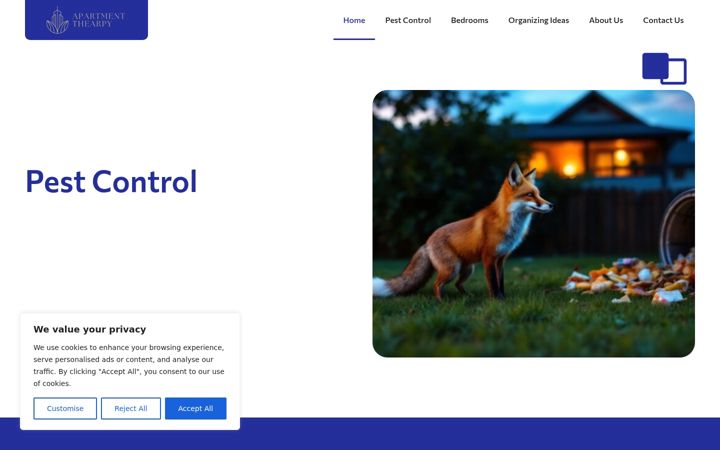 Screenshot von apartmentthearpy.com