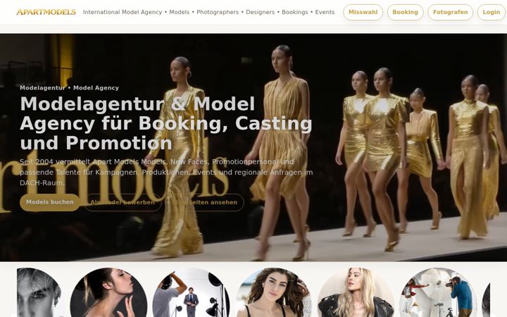 Screenshot of apartmodels.com