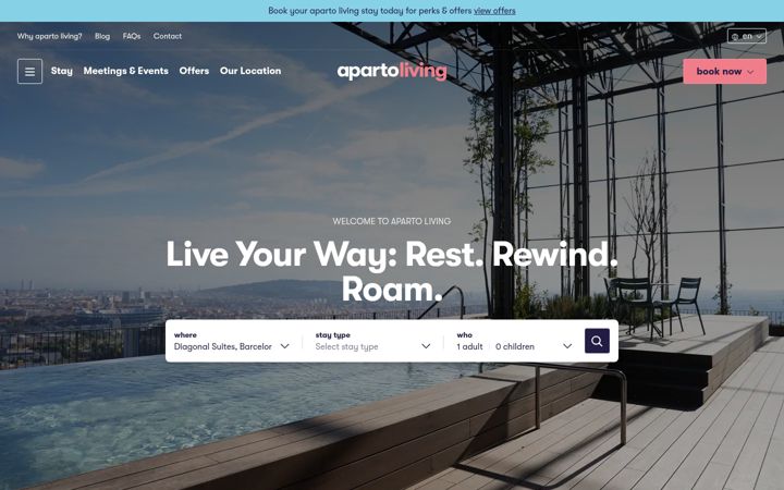 Screenshot von apartoliving.com