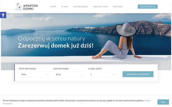 Screenshot of aparton-domki.com.pl