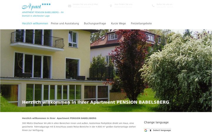 Screenshot ta' apartpension.de