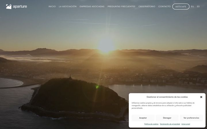 Screenshot of aparture.com