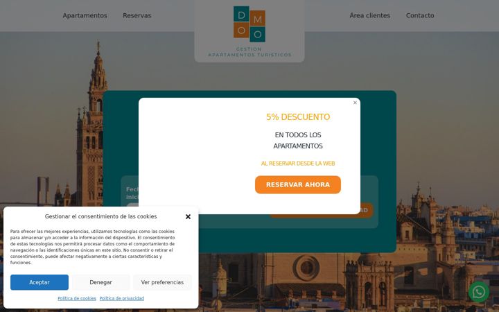 Screenshot von aparturisticdomo.com