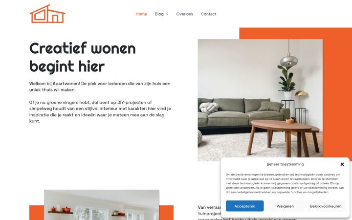 Screenshot of apartwonen.nl