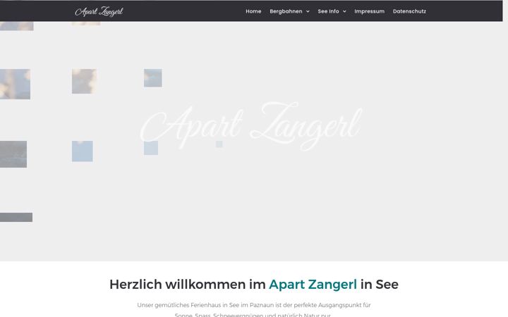 Screenshot ta' apartzangerl.at