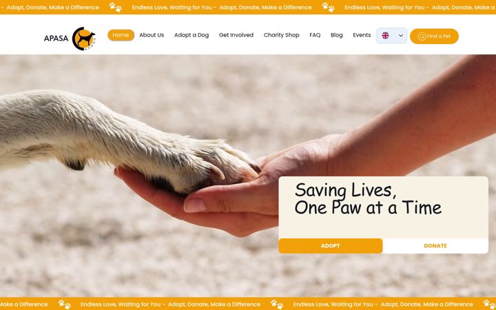 Screenshot of apasa.eu
