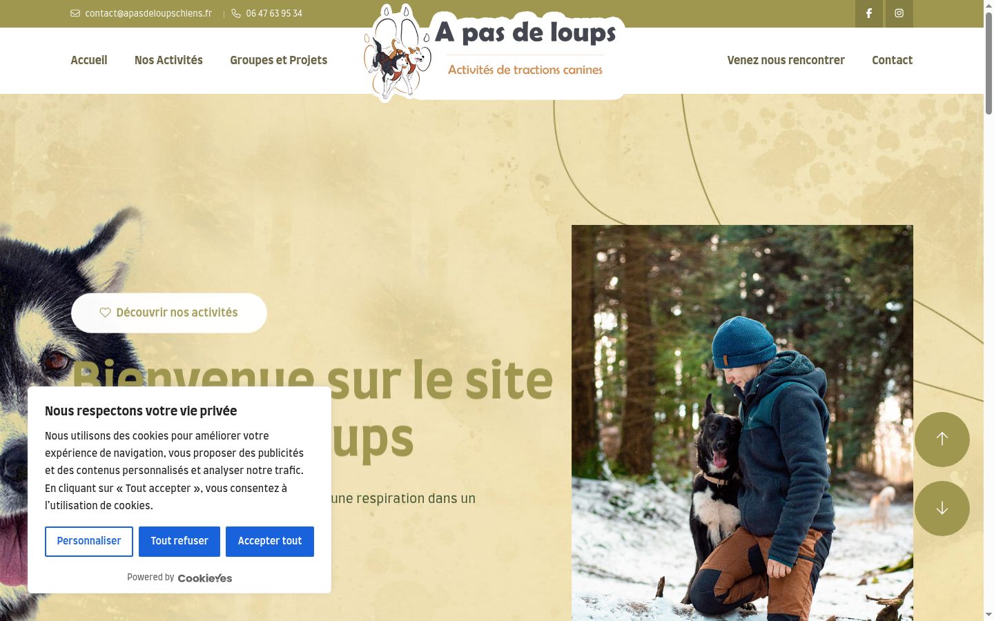 Screenshot tal-banner tal-kunsens muri qabel kwalunkwe interazzjoni