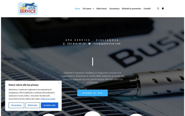 Screenshot of apaservice.com