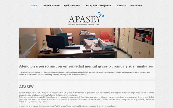 Screenshot of apasev.org