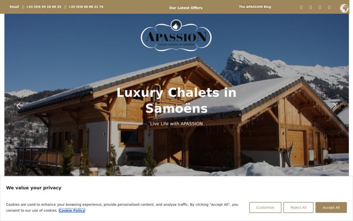 Screenshot von apassion.com